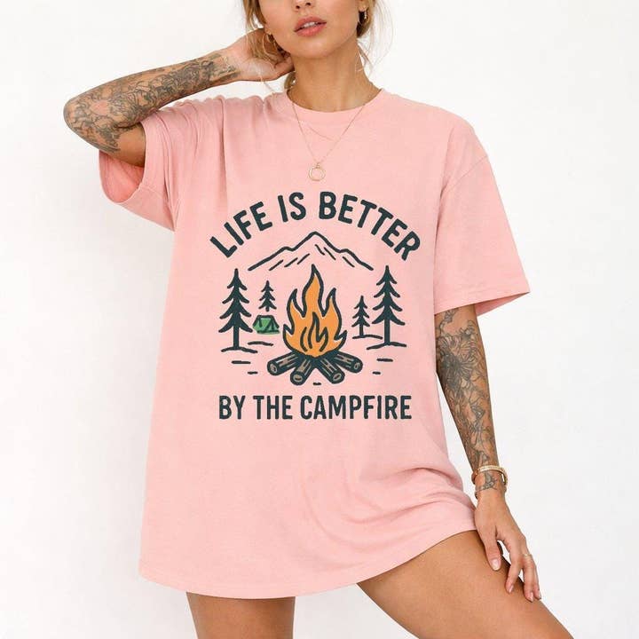 Couleurs Confort - La vie est meilleure au coin du feu pour la vente par Printliss