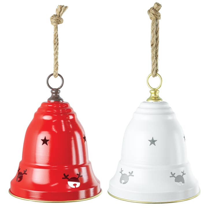Hanging Christmas Jingle Bell, 2 Assorted for wholesale by Hanna's Handiworks