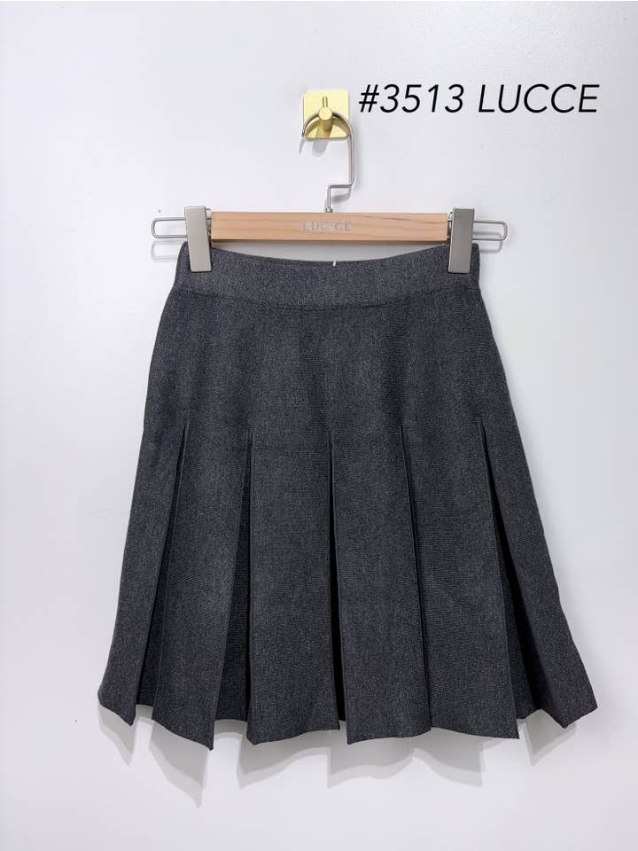 Grey Pleated skirt - JU3513 for wholesale on Faire1