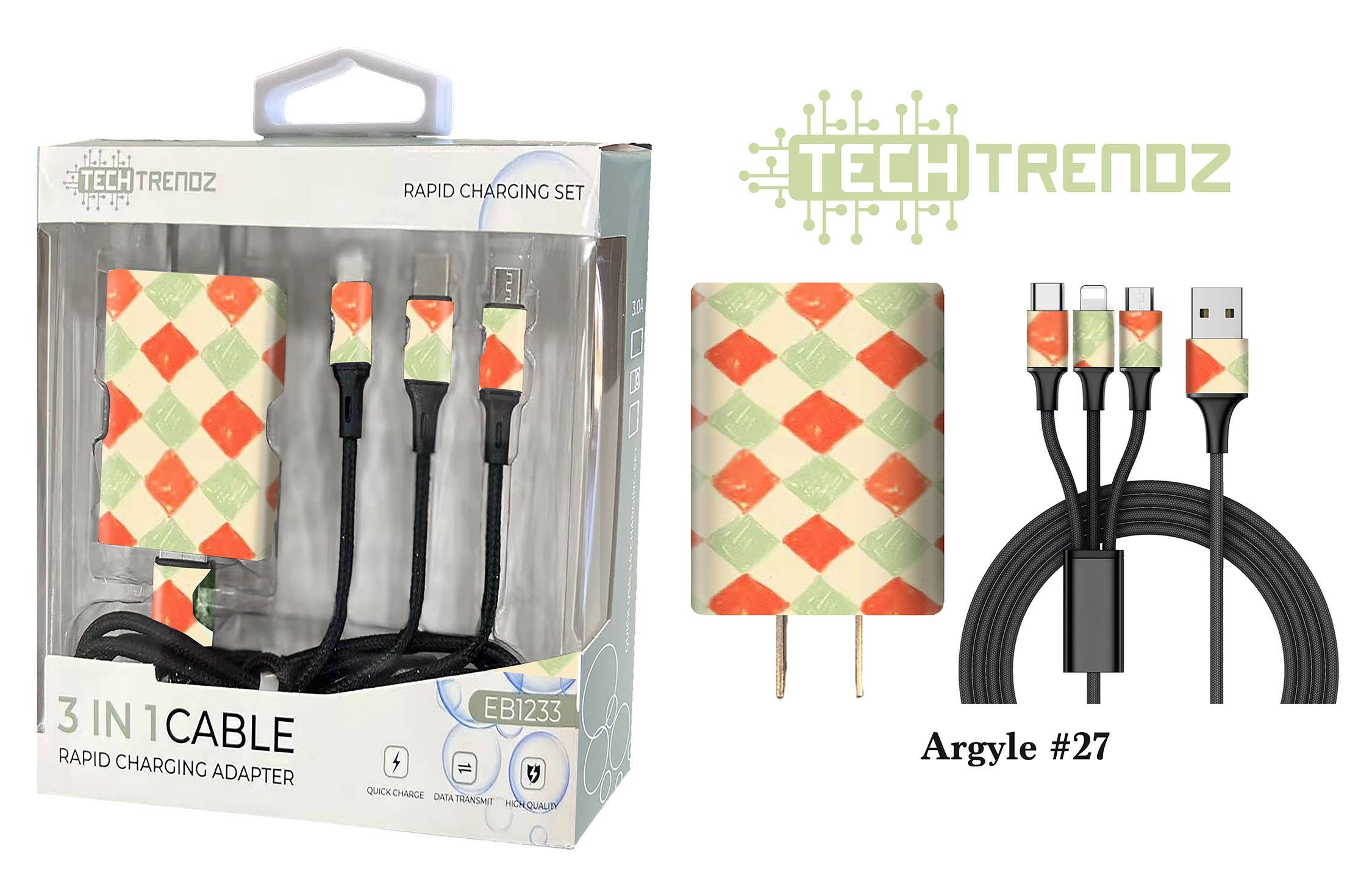 Tech Trendz – wholesale Charging cable – Quick Charging All In One Set14