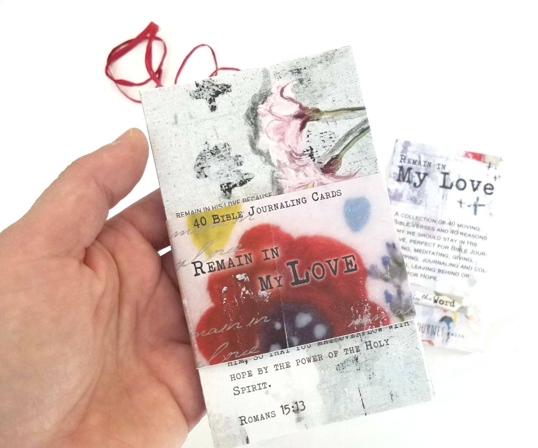 Open Journey - Wholesale Stationery/Notecard Set - Remain in My Love - set of 40 Bible Journaling Cards with prompts and Bible verses4