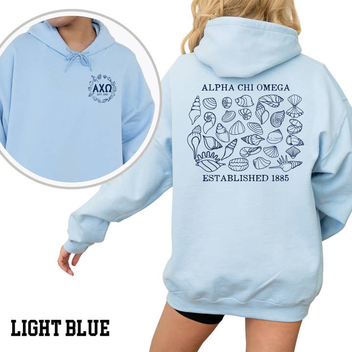 Kustcharme Sorority Hoodie voor wholesale door Kite and Crest