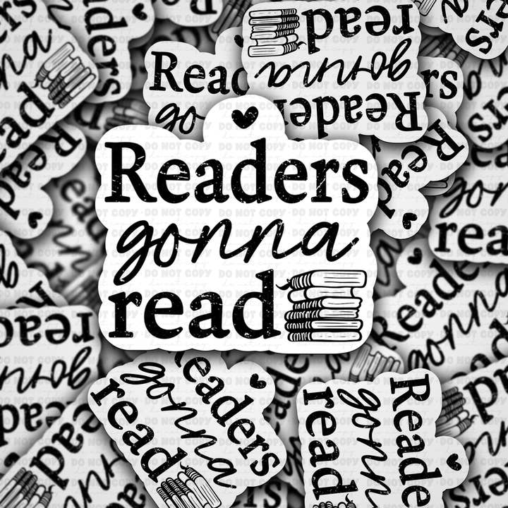 Autocollant découpé à l'emporte-pièce DC 1243 Les lecteurs vont lire pour la vente par It's Transfer Time