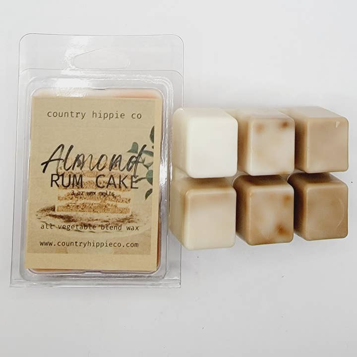 Almond Rum Cake Wax Melts 3 oz. for wholesale by Country Hippie Co.