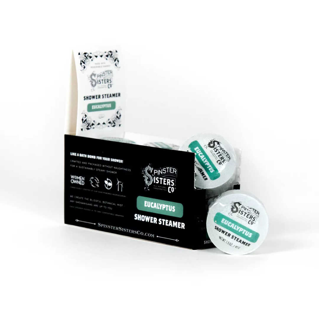 Spinster Sisters Co. / Old Salt Grooming Supply - Wholesale Shower Steamer/Bomb - Eucalyptus Essential Oil Shower Steamer: Relaxing Aroma6