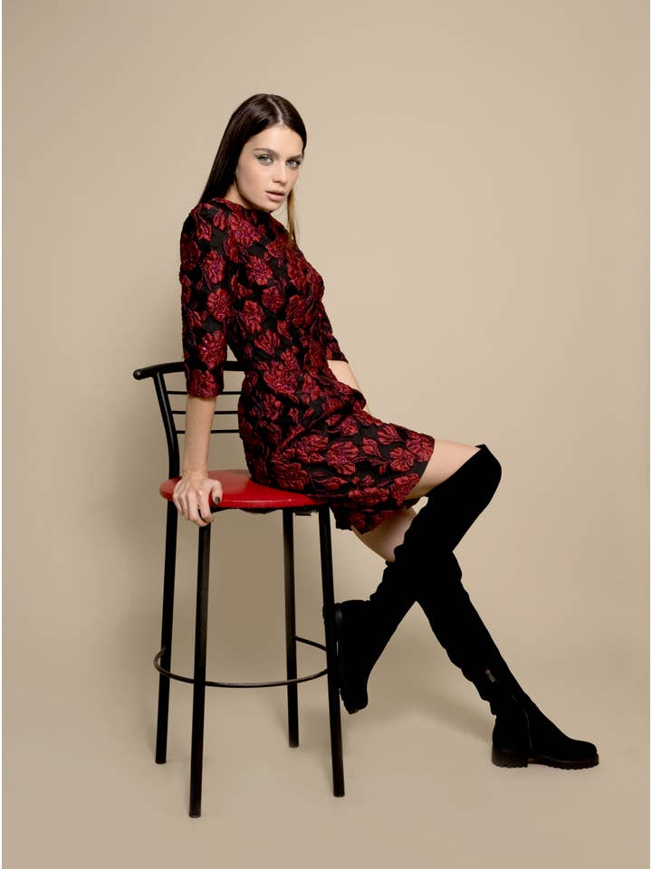 Deimos Shoes - Vendita all'ingrosso Stivali - Donna - Stivali sopra il ginocchio, stivali alti, stivali alti effetto scamosciato, ah3