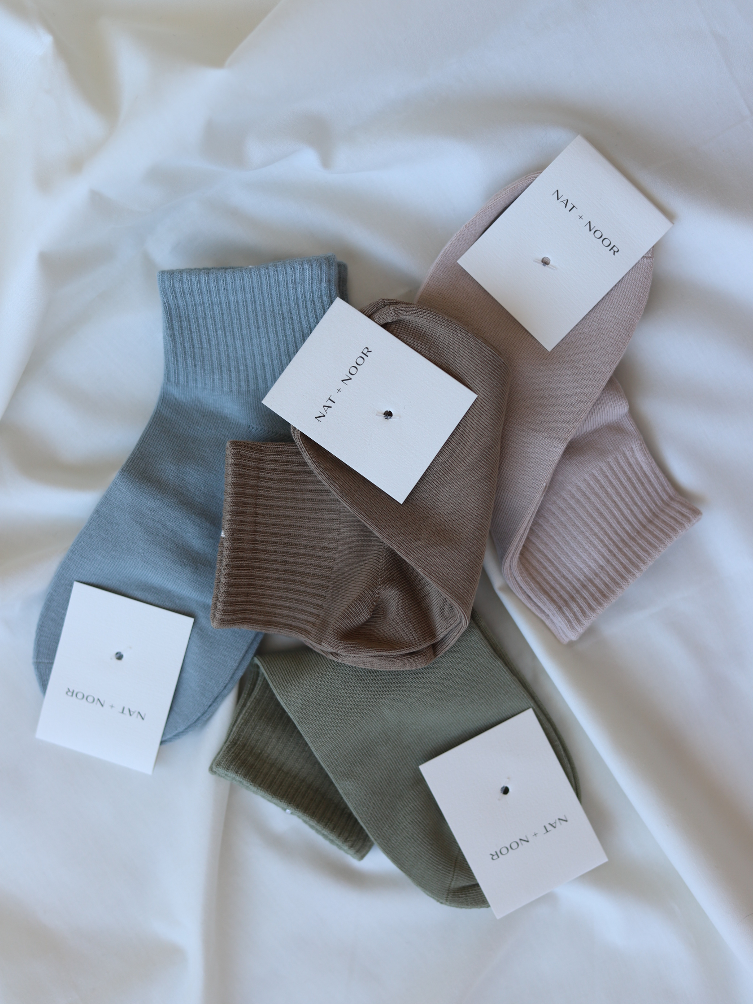 NAT + NOOR - Wholesale Socks - Women's - Ankle Sock | Cotton Ankle Socks | One Size | Assorted12