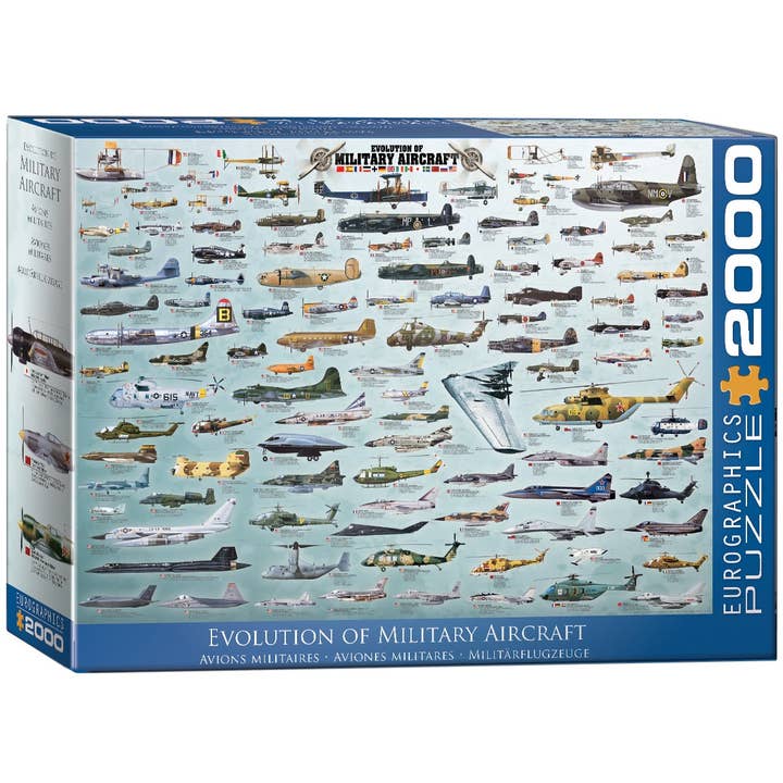 Evolution of Military Aircraft for wholesale by Eurographics Puzzles Europe