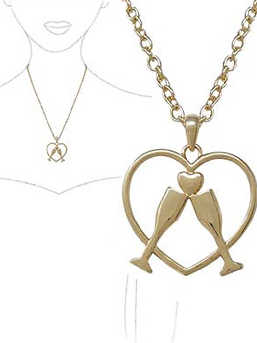 (Y206) HALSKETTING MET METALEN KUNSTHANGER voor wholesale door Jewelry Max