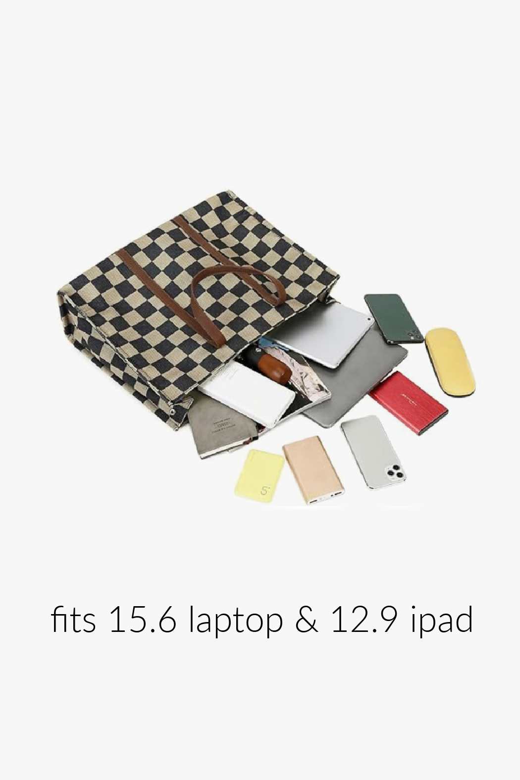 Embellish Your Life - Wholesale Laptop Bag - Women's - Upcycled Checker Laptop Bag2