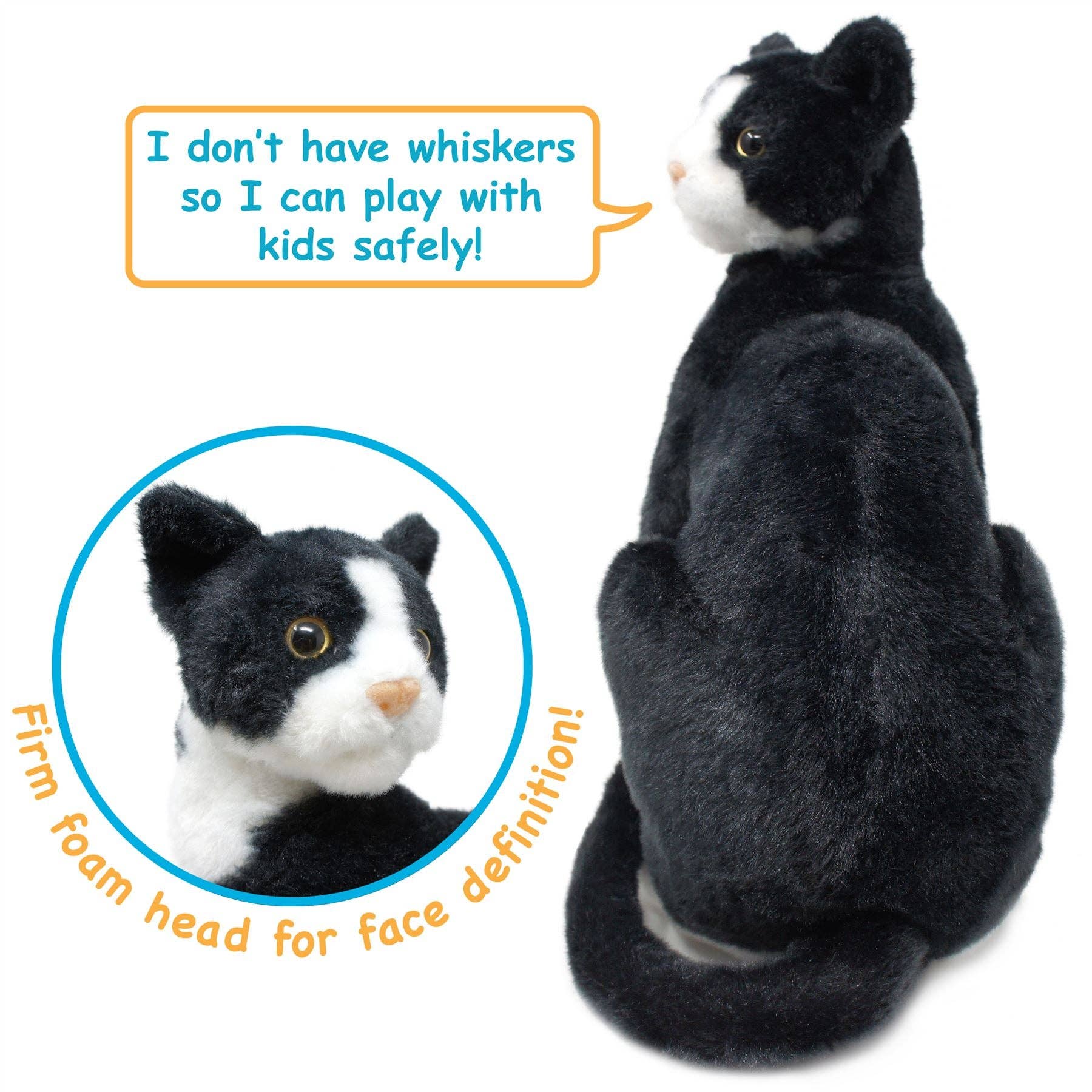 VIAHART Toy Co. - Wholesale Stuffed/Plush Toy - Kids & Baby - Tate The Tuxedo Cat | 14 Inch Stuffed Animal Plush2