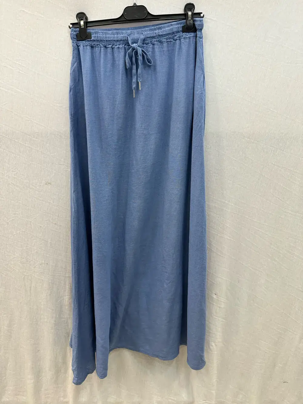 Mimi & Gogo - Wholesale Skirt - Women's - Long linen skirt with two pockets @8628_JLinPoche13