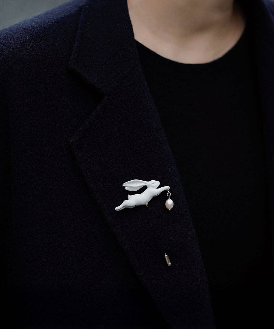 Vermilion Collection – wholesale Brosch – YIHE Keramikbroscher "Kanin"6