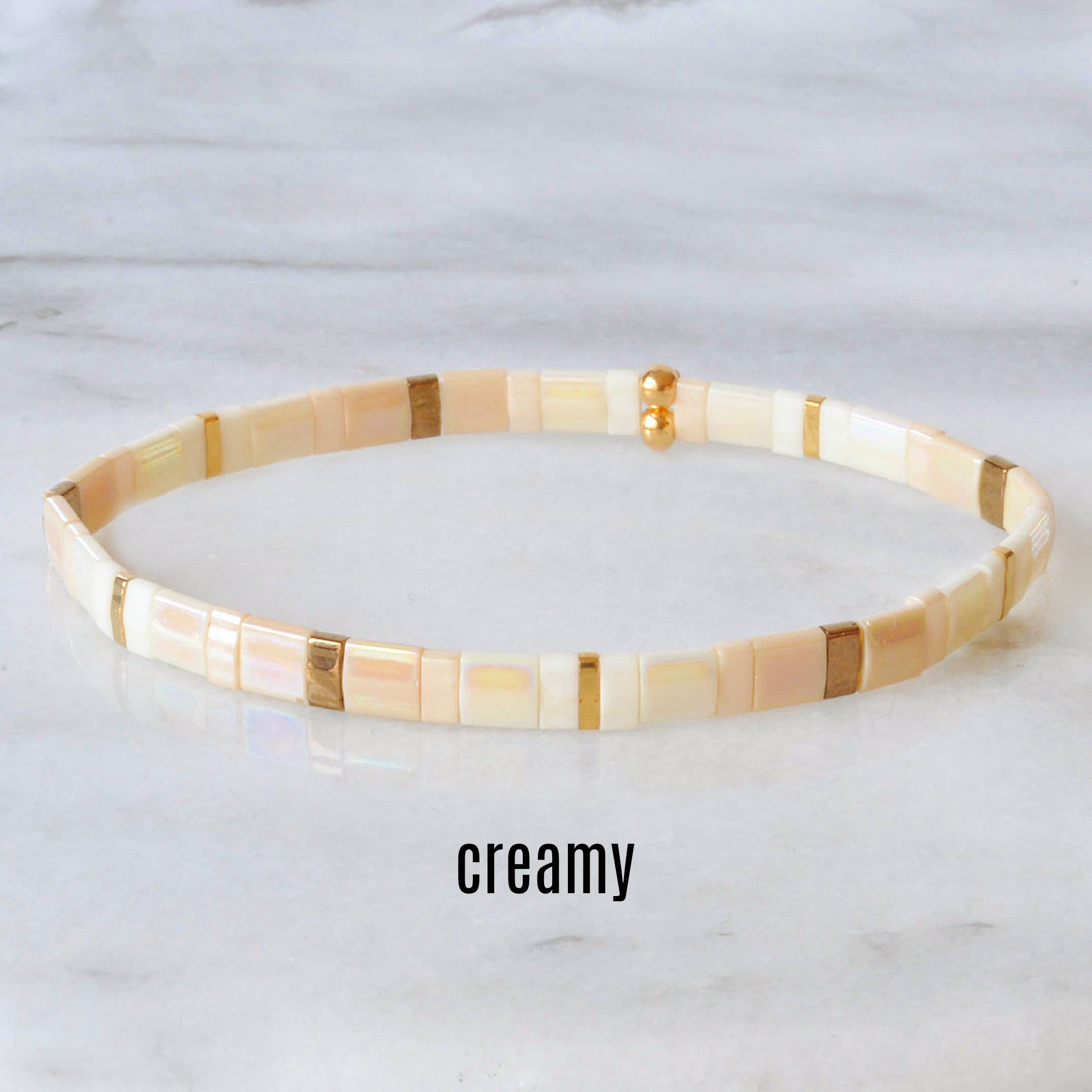 Libby & Smee – Großhandel Perlenarmband – Stapelbare Stretch-Fliesen-Armbänder2