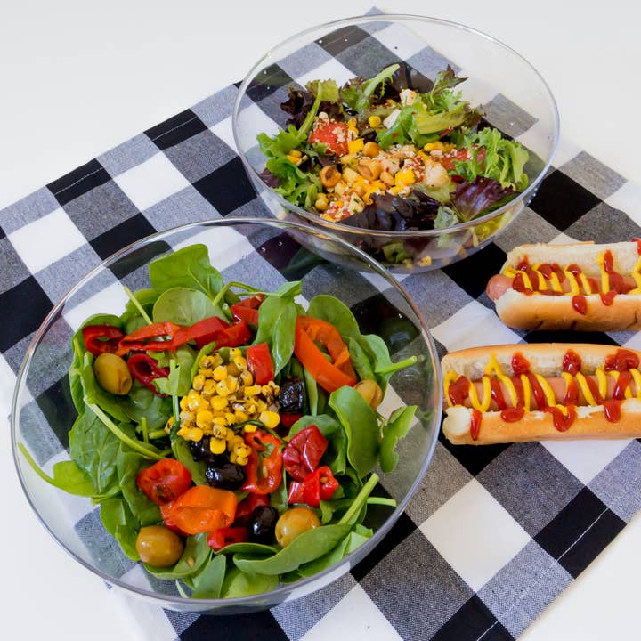 Youngever - Wholesale Mixing Bowl - Youngever 4 Pack 115OZ Large Clear Plastic Mixing and Servin2