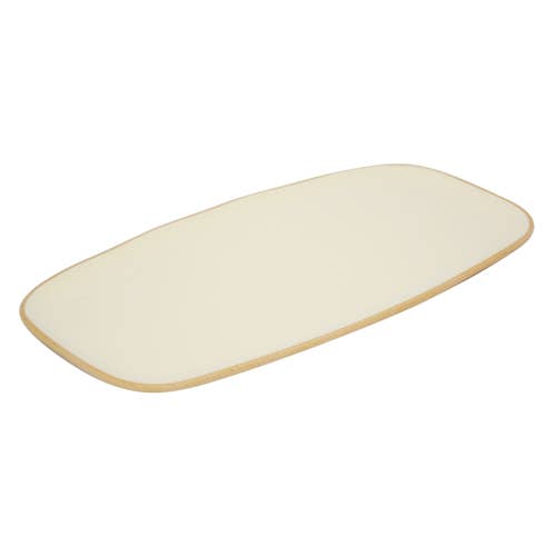 Cream Marl Rectangular Side Plate 14"dia.x 7-1/2"H for wholesale by Bauscher Hepp