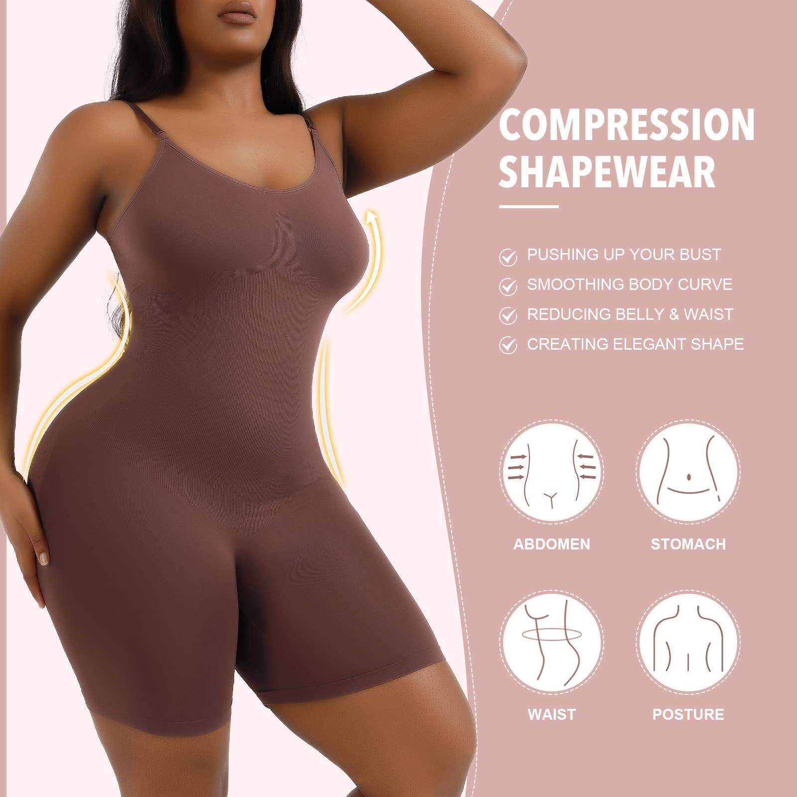 Sweetkama – wholesale Shapewear - Dam – Sweetkama control-formande sömlös bodysuit7