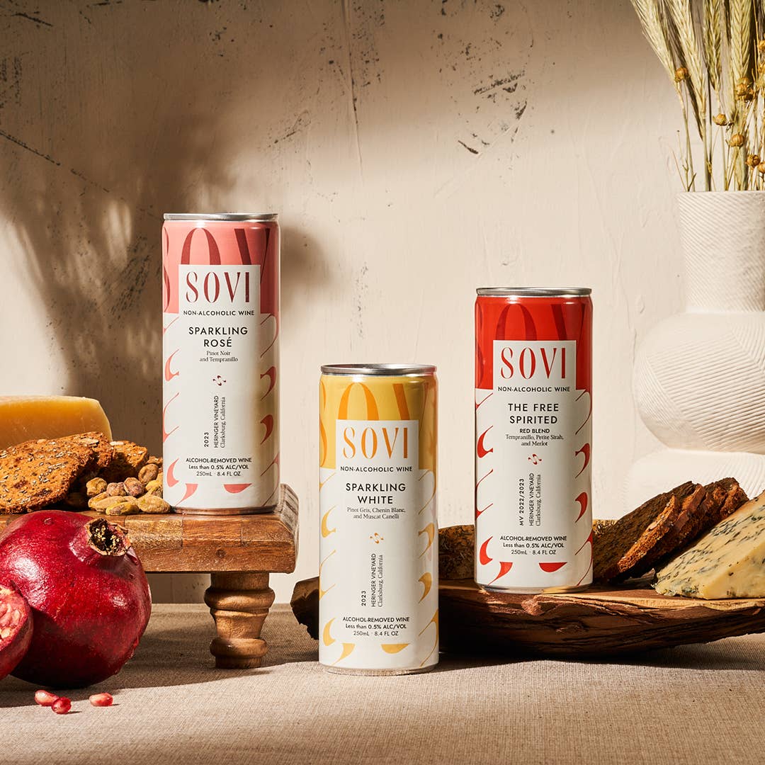 Sovi Wine Co. - Wholesale Non-Alcoholic Spirits/Wine/Beer - Variety 6-Pack Cans - Non-Alcoholic Wine2