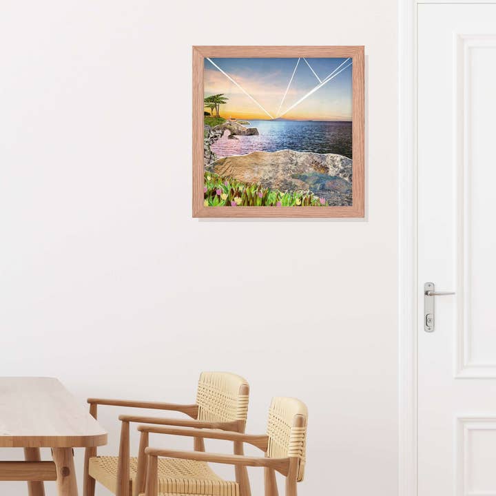 more the merrlier - Wholesale Art Print - Santa Cruz Framed Collage Art Print2