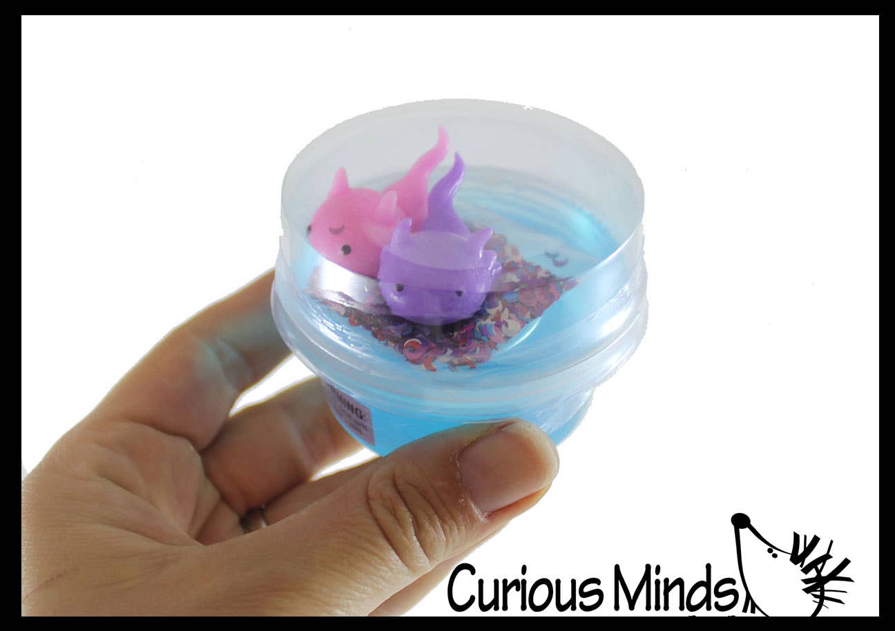 Curious Minds Toys - Wholesale Putty/Slime - Kids - 1 Axolotl and Putty - Putty with 2 Axolotl Figures - Squishy2