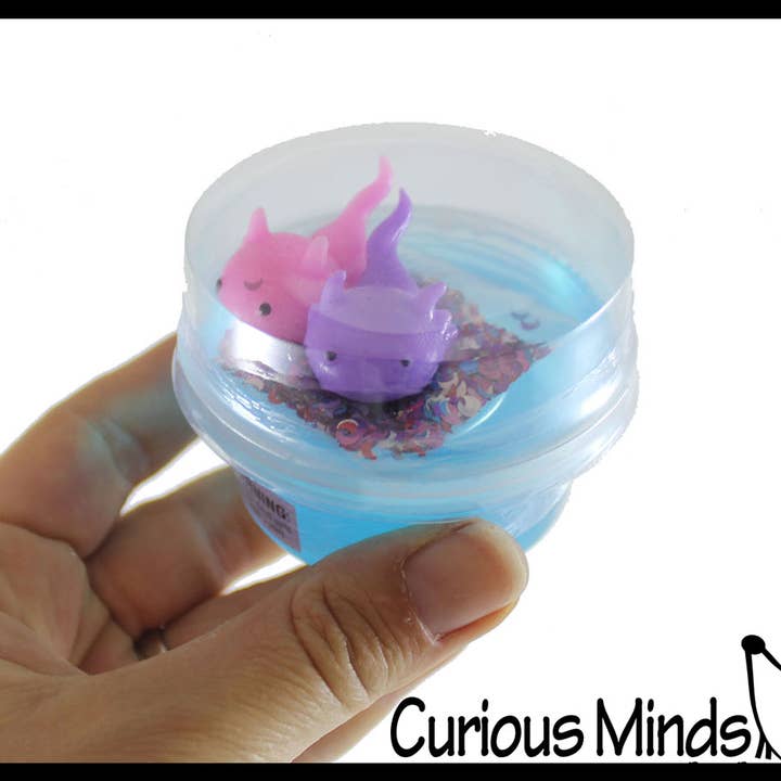 Curious Minds Toys - Wholesale Putty/Slime - Kids - 1 Axolotl and Putty - Putty with 2 Axolotl Figures - Squishy2