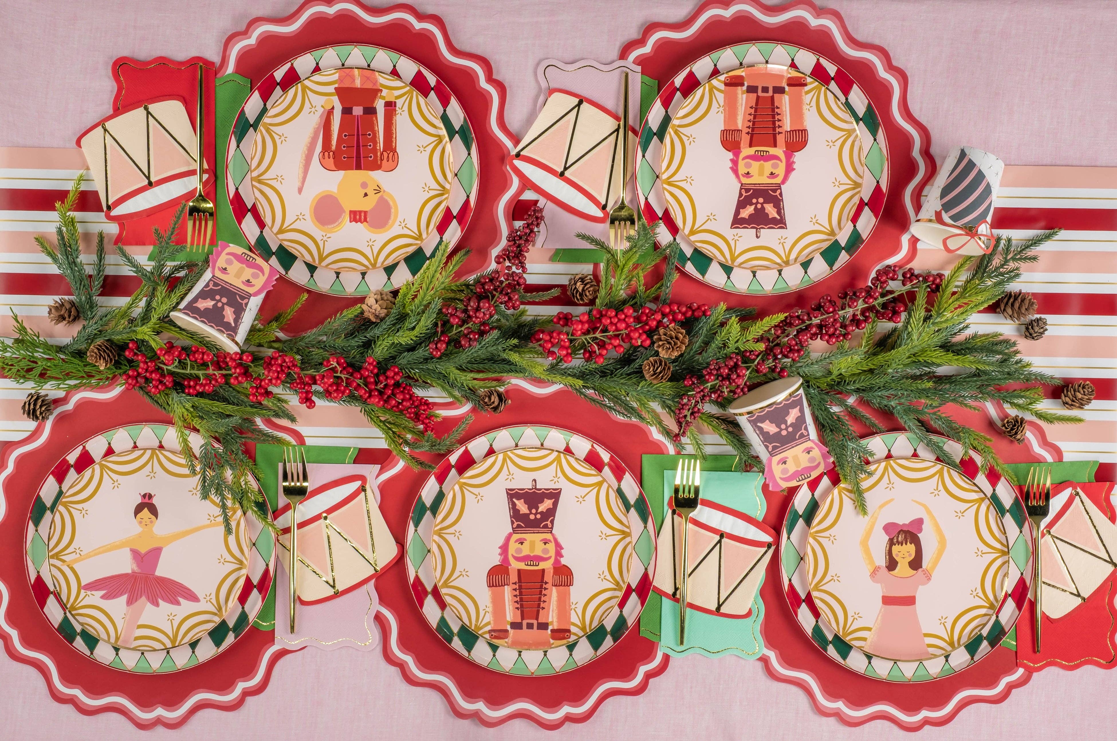 Gatherings by Curated Paperie - Wholesale Disposable Napkin - HOL25-CN7- Nutcracker Drum Napkins3