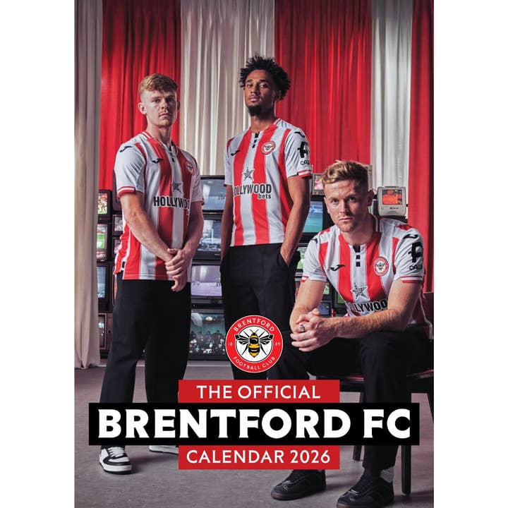 BRENTFORD FC 2026 A3 CALENDAR for wholesale by Danilo Promotions Ltd