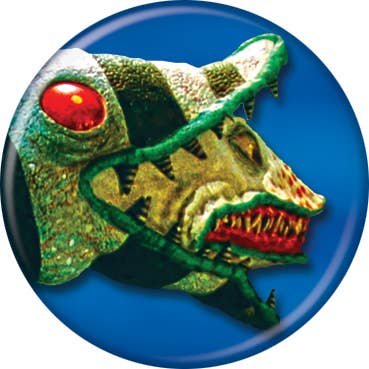 Ata-Boy - Wholesale Lapel Pin/Button - Beetlejuice Snake Buttons 1.25" Round