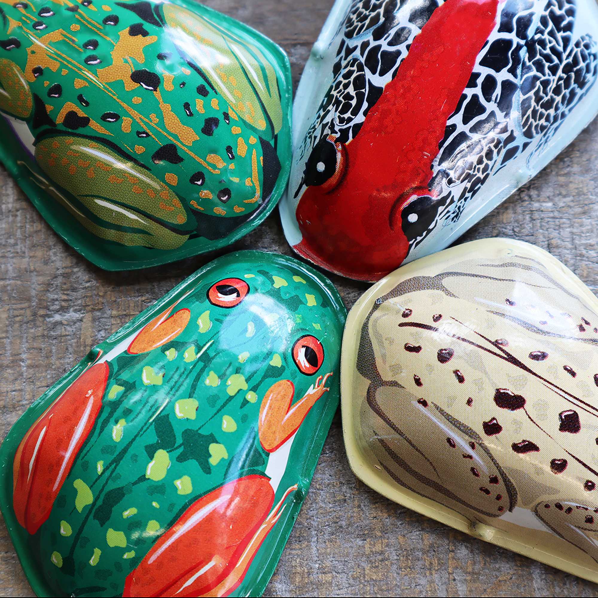 Tribal Trade GmbH - Vente Jouet classique – enfant - Jouet en étain Crack Frog Crackfrog en étain5