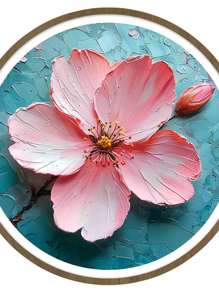 Sakura round wall art for wholesale by Gonz.Art