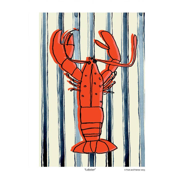 Impression artistique « Lobster » pour la vente par Poet and Painter