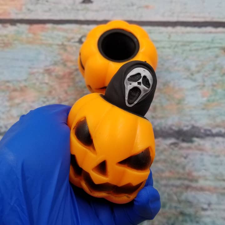 Halloween Pumpkin Eject Ghost Face Squeeze Toy for wholesale by MIAS SHOP