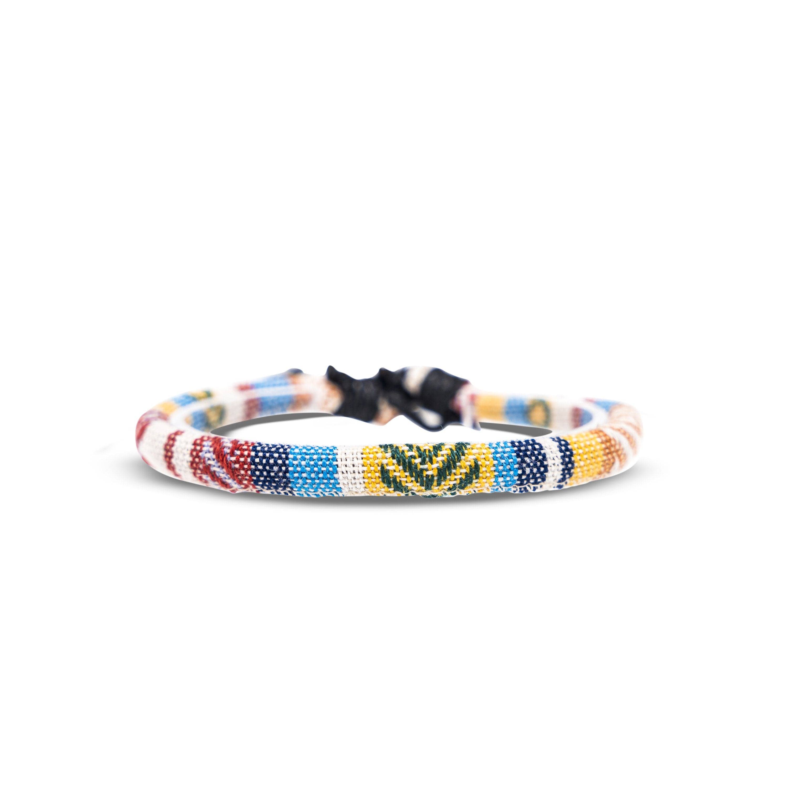 Made By Nami - Wholesale Woven/Braided Bracelet - Boho Surfer Bracelet Classic - Yellow1