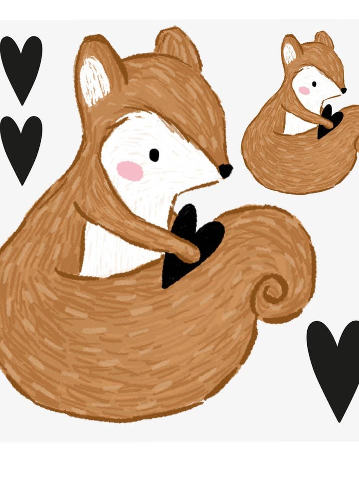 Toppa termoadesiva - Scoiattolo per la vendita all'ingrosso da parte di Paul und Clara