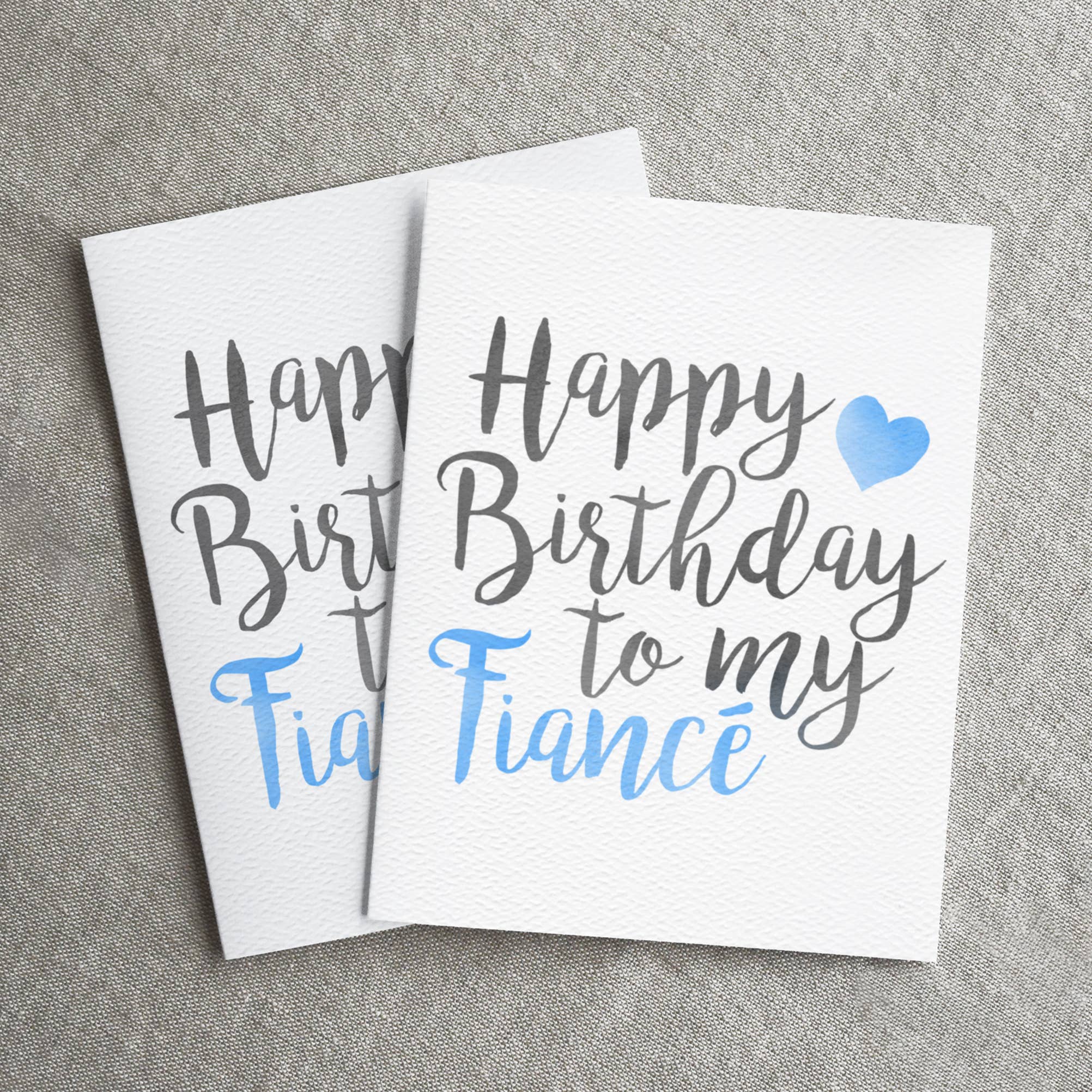 Blue Thistle - Wholesale Birthday Card - Fiancé Birthday Card, Happy Birthday, Eco-Friendly Card2