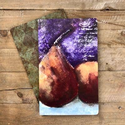 Carnet de voyage imprimé et relié style journal/agenda - Livres vierges - Poire d'hiver pour la vente par Peggy Bere Designs