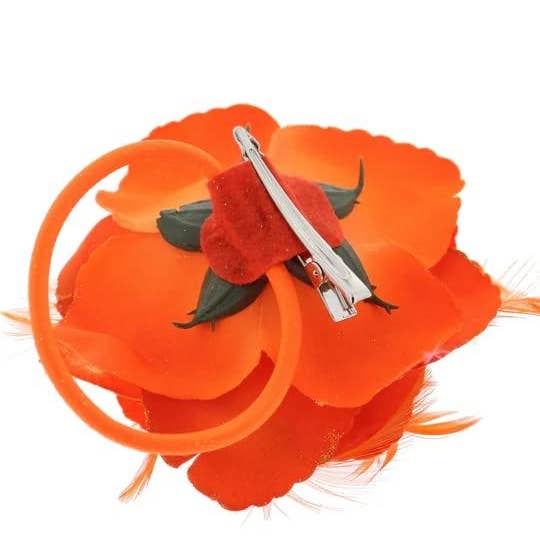 Topkids Accessories - Wholesale Fascinator Hat - Women's - Rose Flower Hair Clip Hairband Floral Corsage Fascinator Hair Band Aligator Beak Grip for Women & Girls Wedding Prom Party Special Occasion33