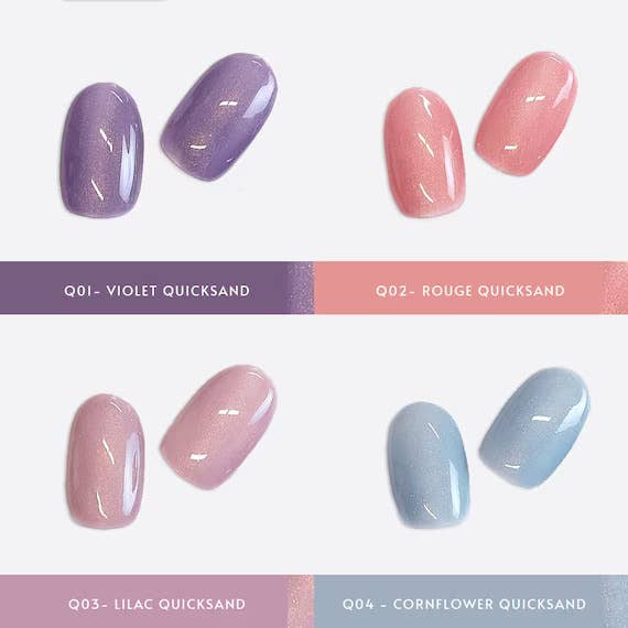 Hologram Nails Inc. - Wholesale Nail Polish - Hologram Gel Nail Polish -VIOLET QUICKSAND-Q01