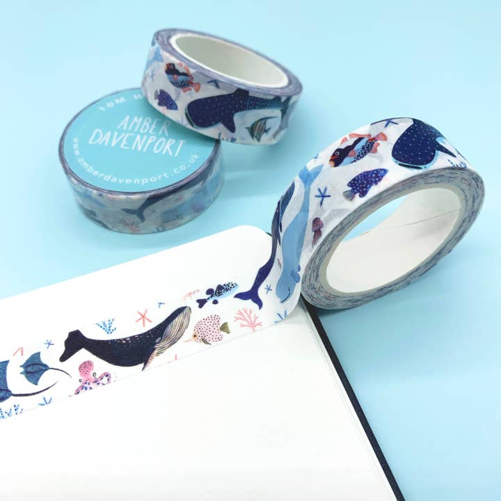 Amber Davenport Art - Wholesale Washi Tape - Sea Life Washi Tape