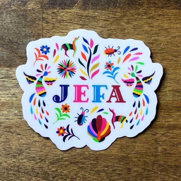 Jefa Otomi Sticker for wholesale by Sew Bonita