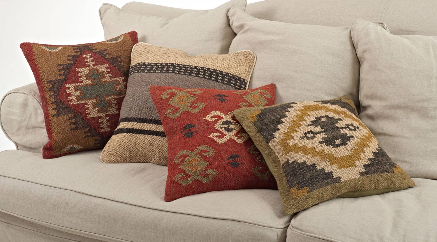 Multi Kilim Design Pillow - Down Filled for wholesale on Faire1
