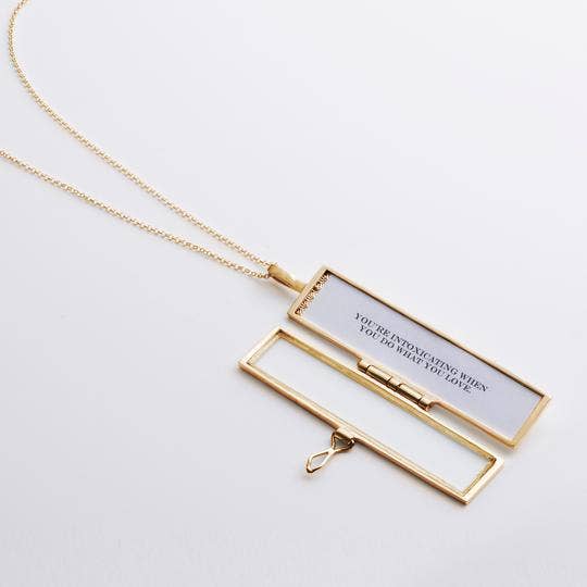 Fortune & Frame - Wholesale Locket Necklace - Classic Fortune Locket - Gold2