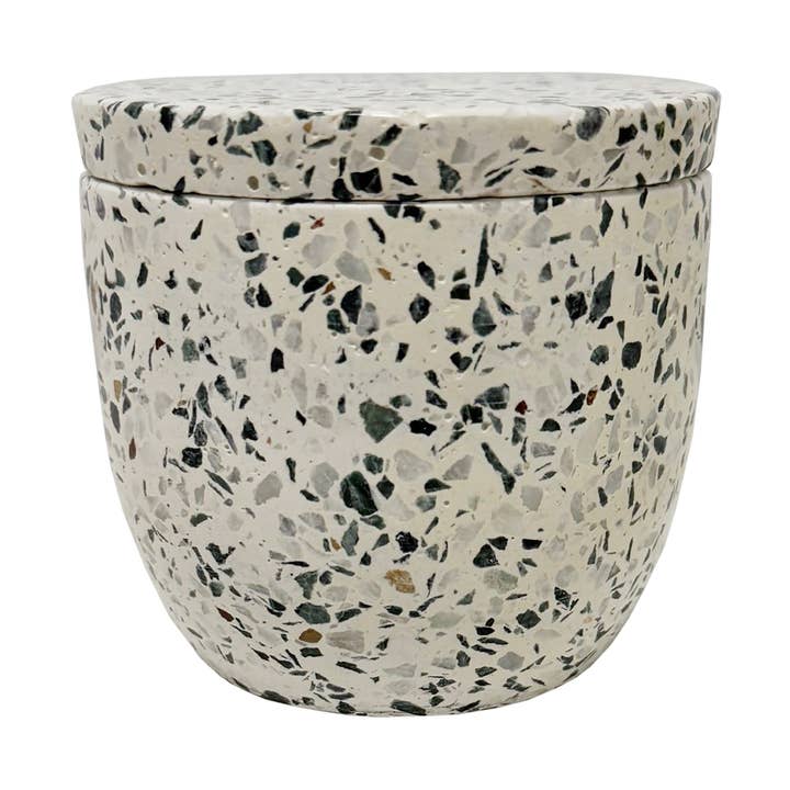 Vanilla Orchid & Tonka Terrazzo Candle for wholesale by Andaluca