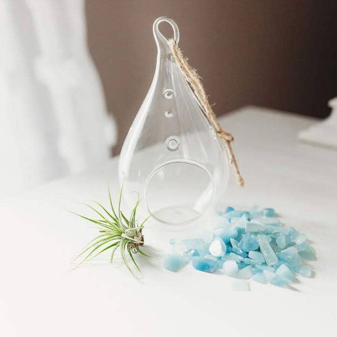 The Simply Crafty Shop - Wholesale Terrarium - Pear Shape Terrarium Kit- Semi-Precious Stone41