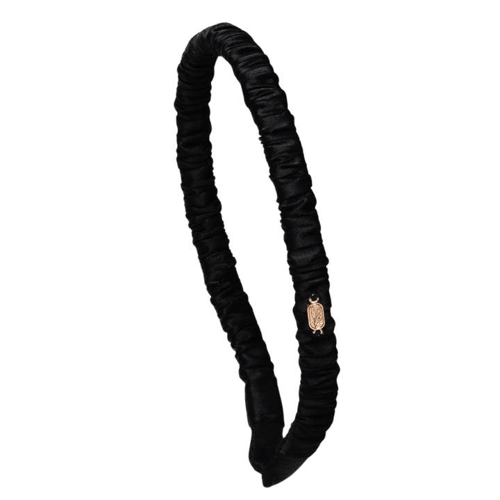 Onyx Comfort Curve Silk Headband for wholesale by Curlfriend Collective