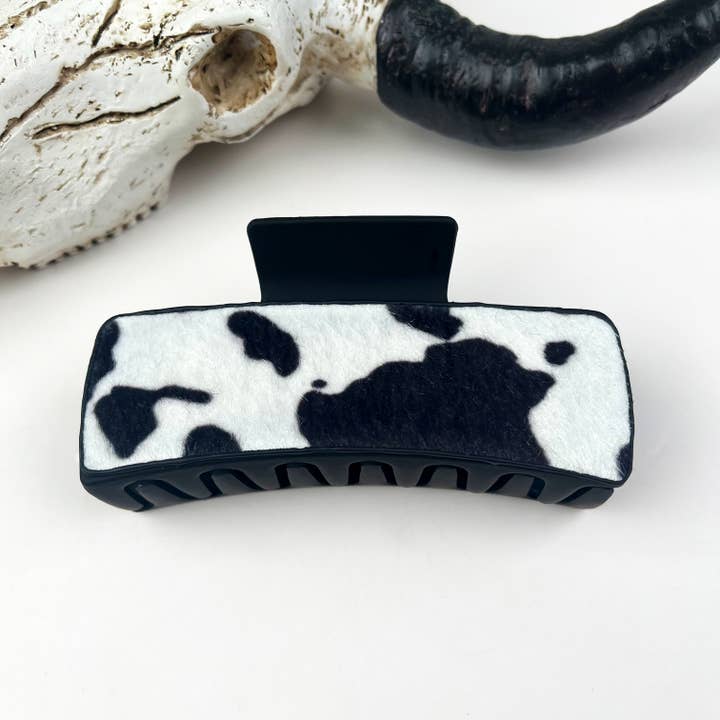 mildstyles - Wholesale Hair Clip - Women's - Western cowboy vintage leather hair claw clip