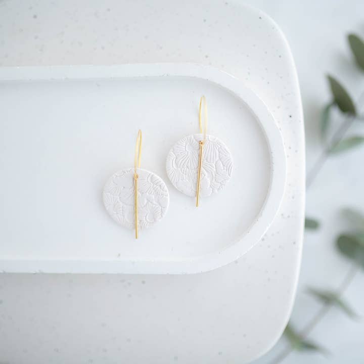 Hazel n Blue - Wholesale Dangle Earrings - Clay Earrings | Simple Circle Hoops | Spring Fling Collection