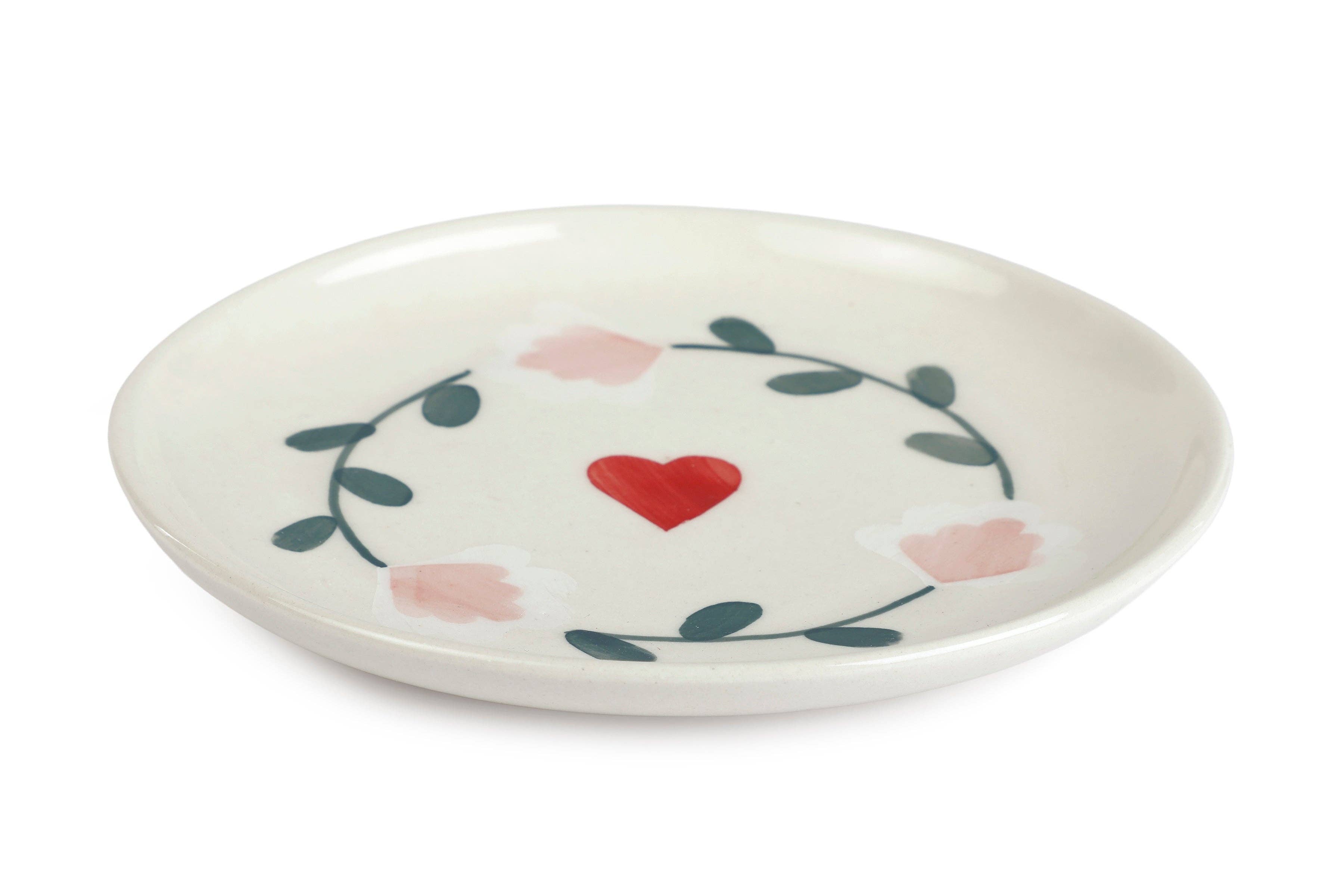 Casa Amarosa - Wholesale Dinner Plate - Ceramic Dessert Plates - Amour Petal , 7 Inches2