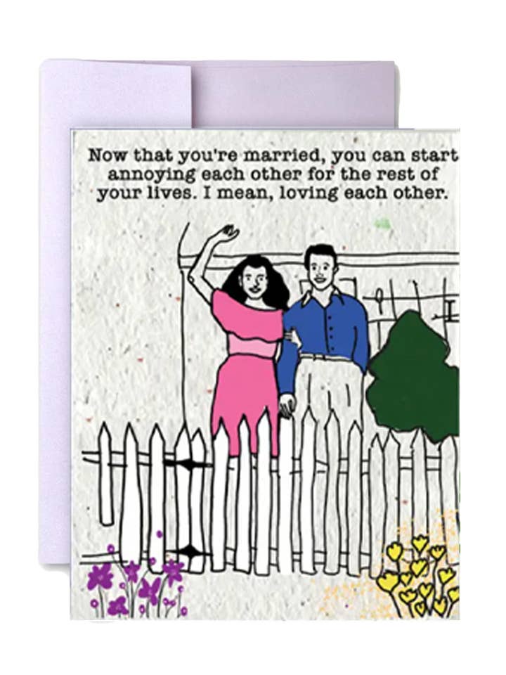 Carte en papier Endless Laughter Wildflower Seeds pour la vente par Artsy Em