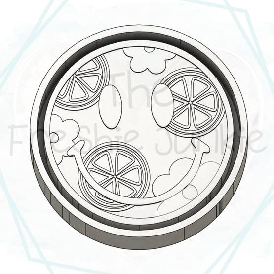 *NUOVA USCITA* Stampo Fresco Smiley & Limoni per la vendita all'ingrosso da parte di The Freshie Junkie, LLC